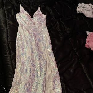 Elegant Sequin Evening Gown